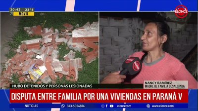 Violenta disputa entre familias por una vivienda en Paran&aacute; V